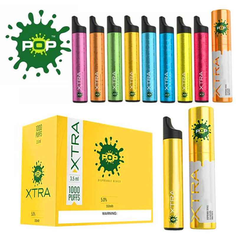 Big Power Disposable Vape Pen Pop Xtra Available All Flavors 50mg Salt Nicotine