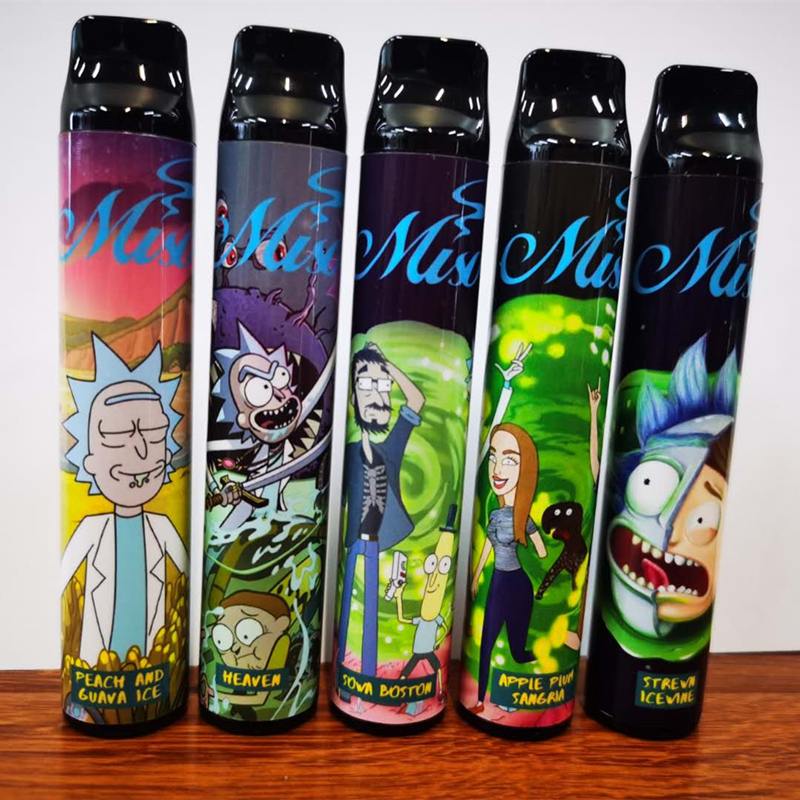 2200 Big Puffs times Original Miso 2020 Disposable Vape Pen Ricky N Morty Juice Flavors Disposable Vape Vs Puff Plus